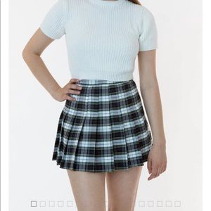 Los Angeles Apparel Plaid tennis skirt